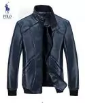 2019U veste ralph lauren homme cuir fashion col rond hot sale 1212 bleu